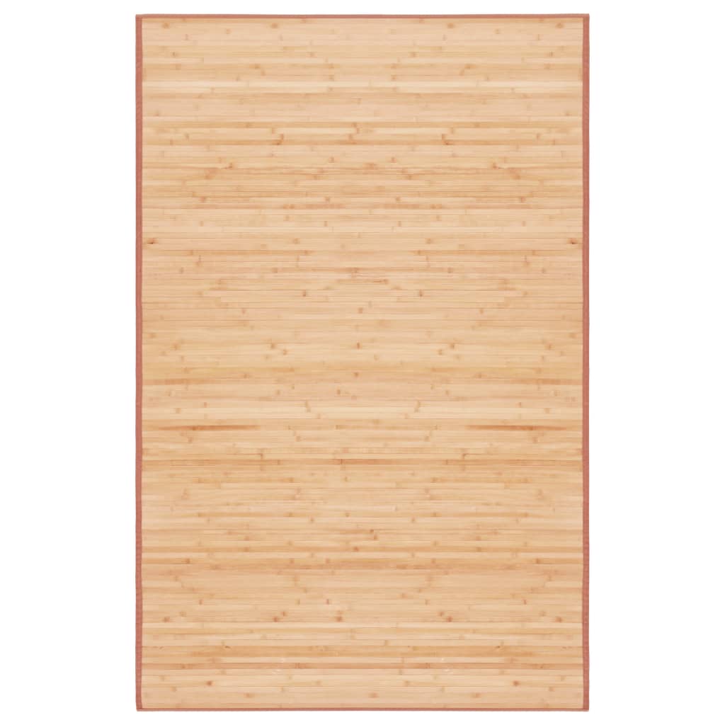 Teppich Bambus 100×160 Cm Braun Braun