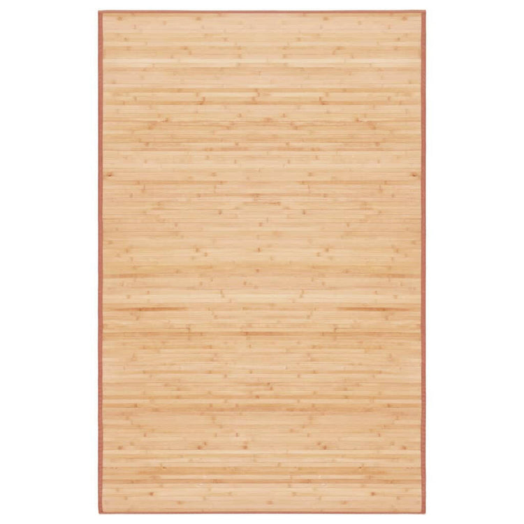 Teppich Bambus 100×160 Cm Braun Braun