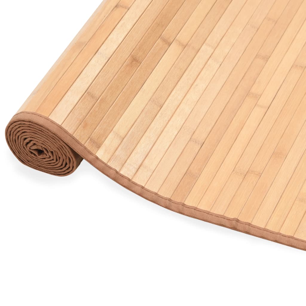 Teppich Bambus 120×180 Cm Braun Braun