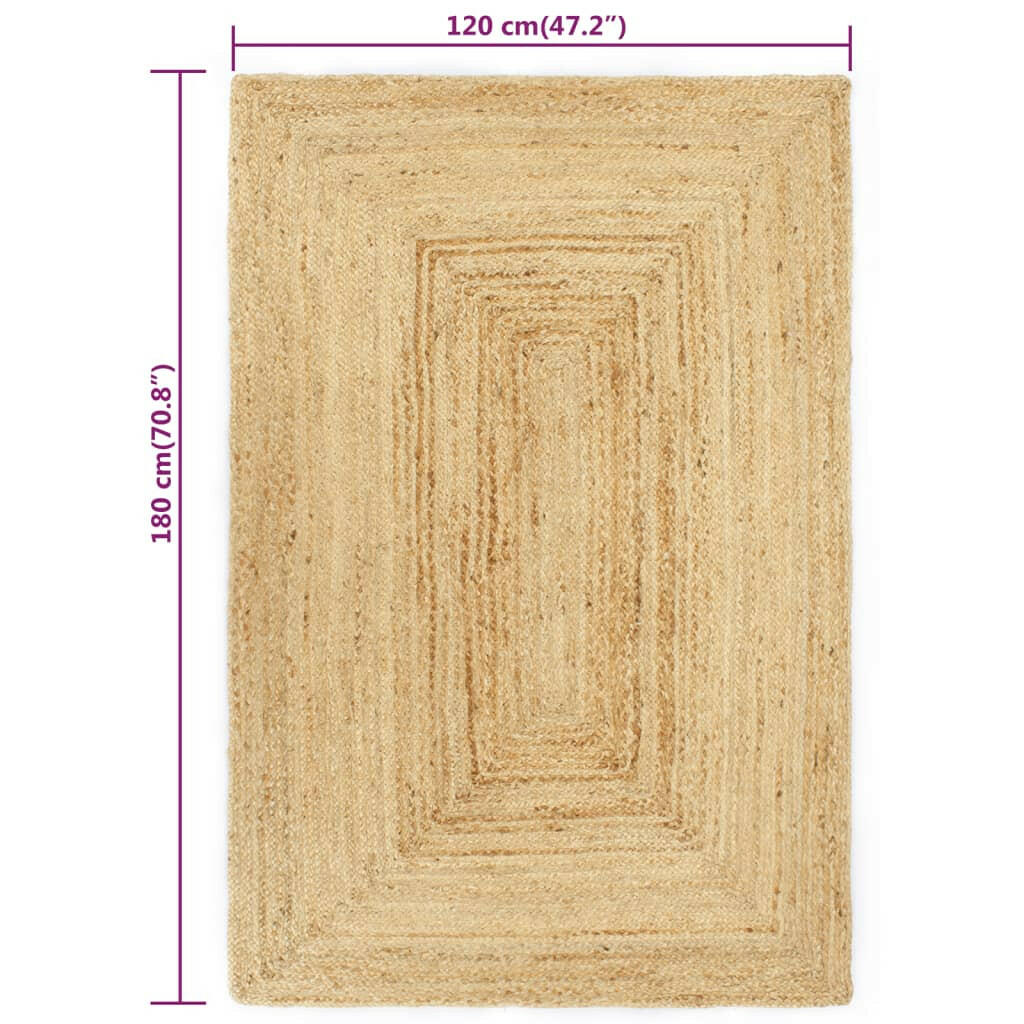 Teppich Handgefertigt Jute Natur 120X180 Cm 120 x 180 cm