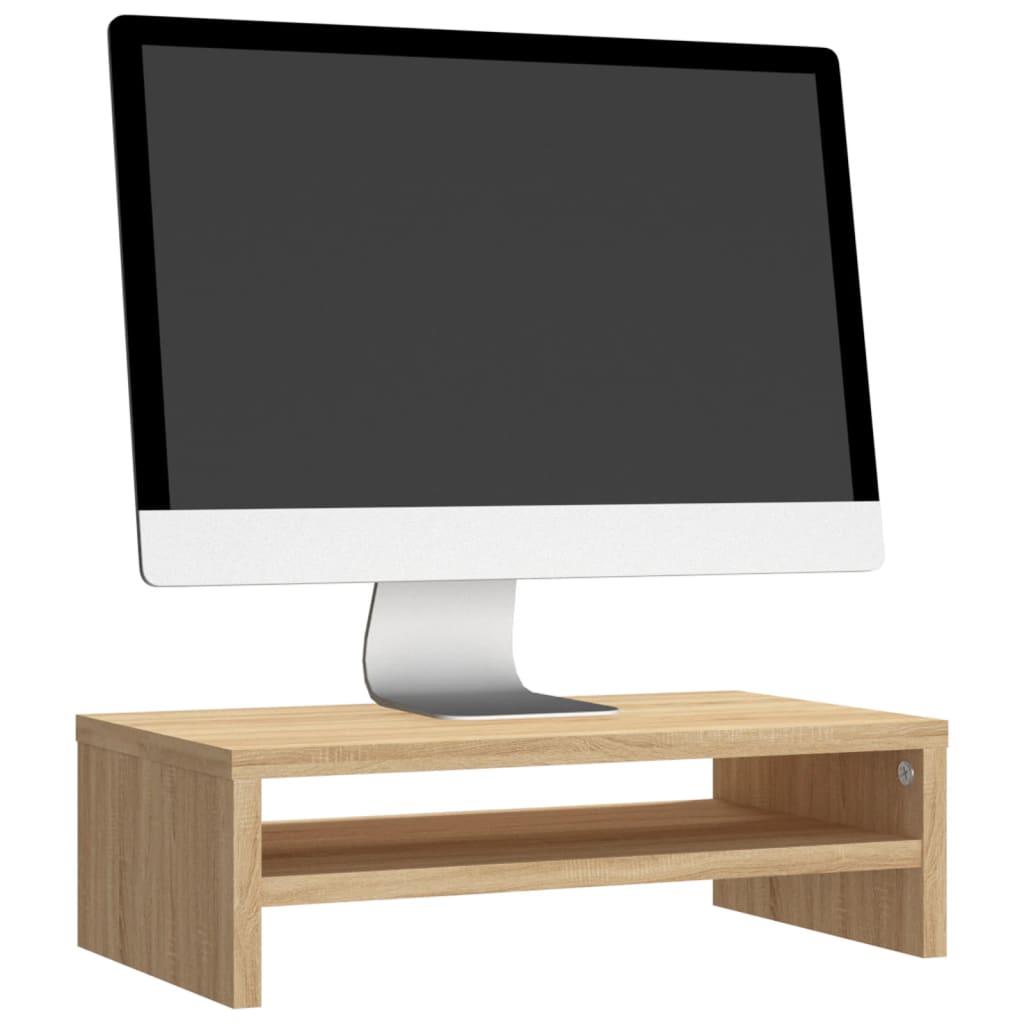 Monitorständer Sonoma-Eiche 42X24X13 Cm Holzwerkstoff Sonoma Eiche