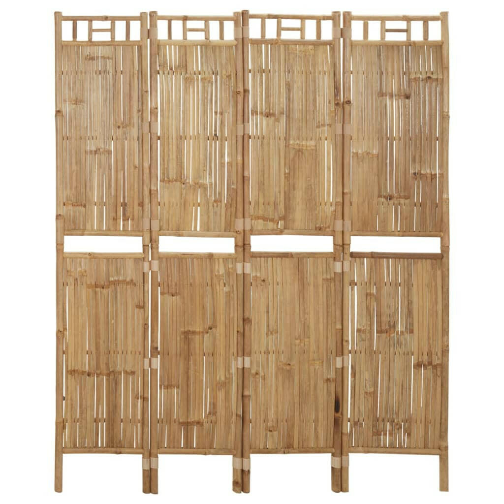 4-Tlg. Raumteiler Bambus 160X180 Cm 160 x 180 cm